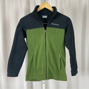 Columbia Medium 10/12 Fleece Zip Outdoor Jacket Hiking Fall Winter Warm